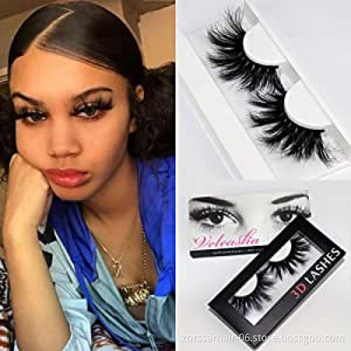 100% Mink Fur False Eyelashes Wholesale Private Label Free Sample Customize Packaging Real 3D Mink Eyelashes